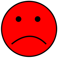 Smiley Mood Sad Red   Http   Www Wpclipart Com Smiley Simple Smiley