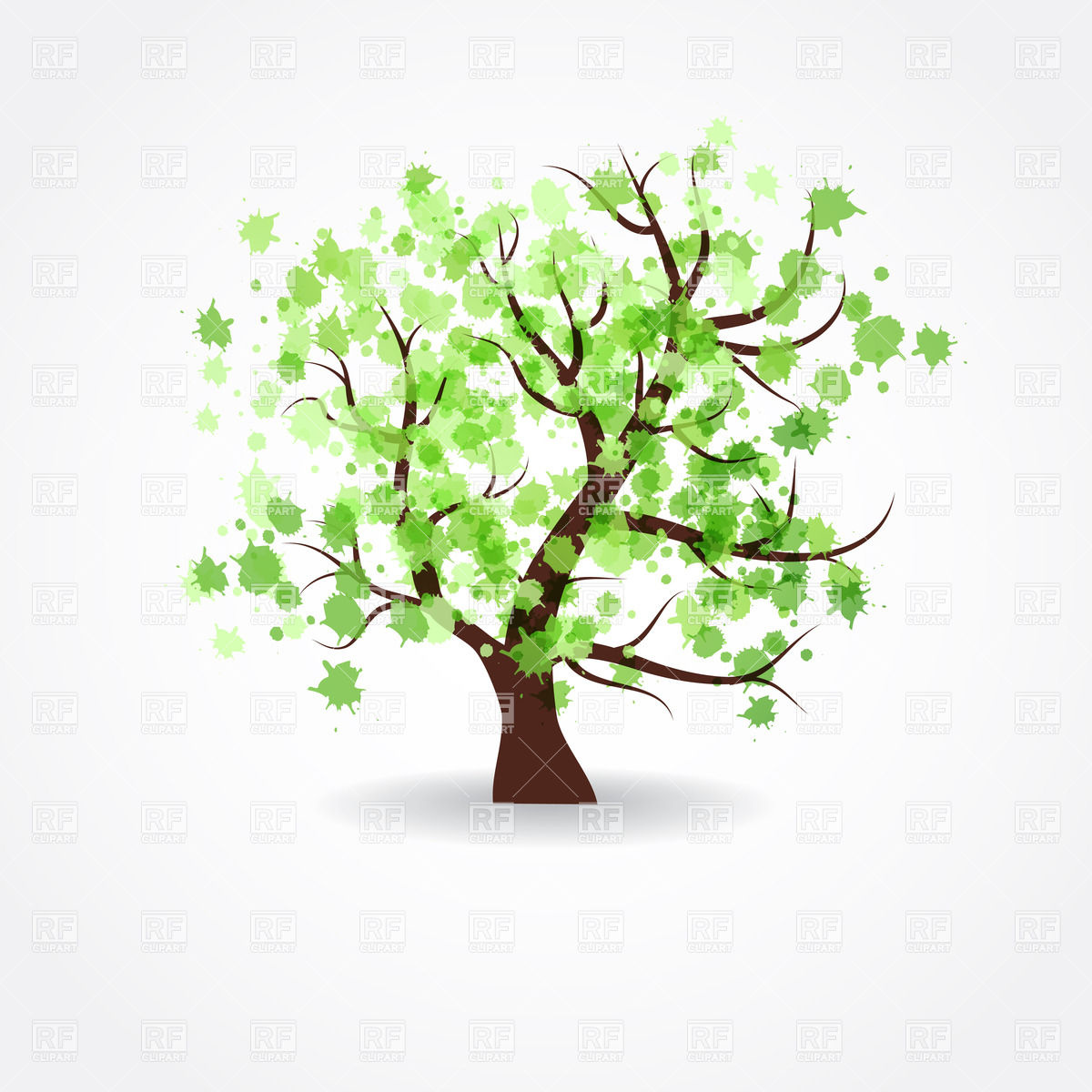 Spring Tree Clipart Crown Of A Spring Tree Made Of