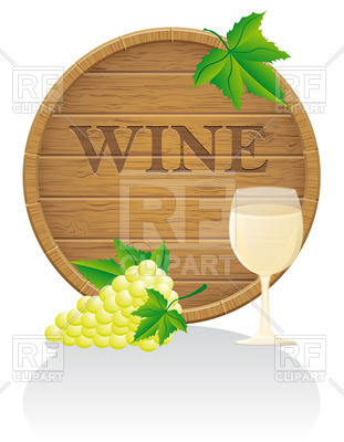 Wine Barrel And Wineglass Download Royalty Free Vector Clipart  Eps