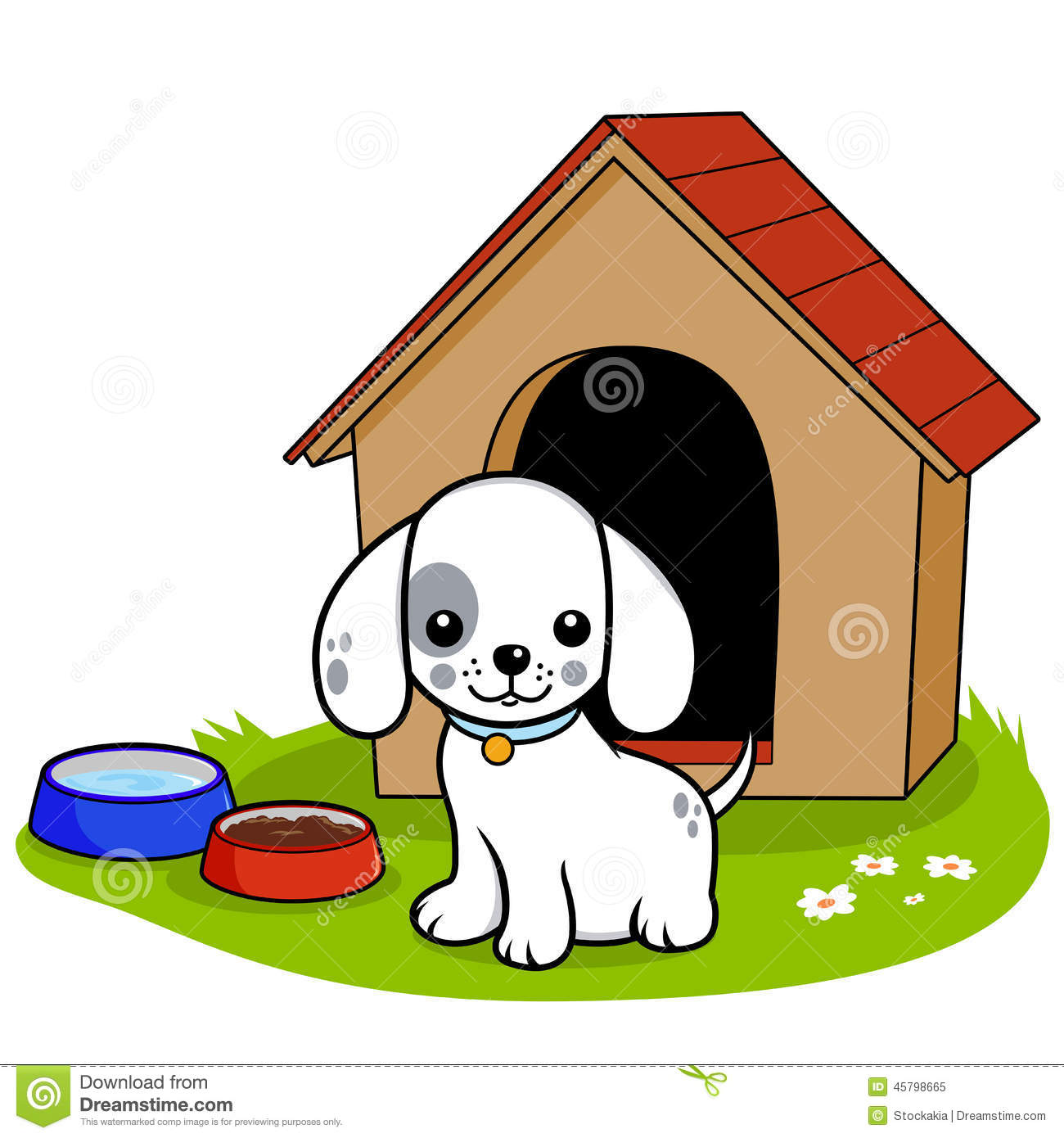 And Outside Clipart Doghouse Stock Illustrations Vectors   Clipart