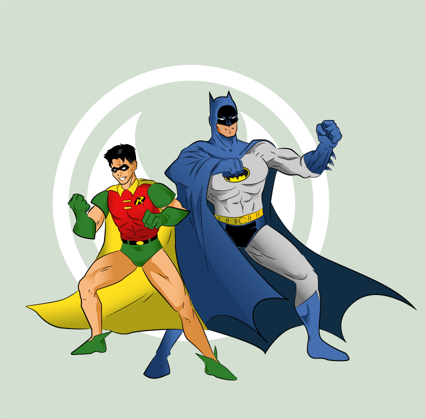 Batman And Robin Clip Art Http   Www Pic2fly Com Batman And Robin Clip