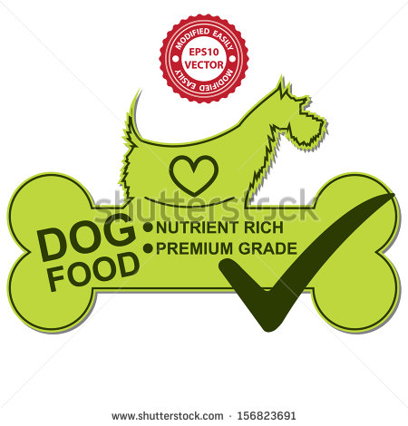 By Dog Food Text Nutrient Rich And Premium Grade On Green Clipart
