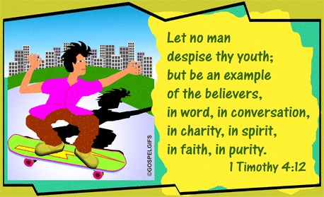 Christian Youth Clipart Youth  1 Timothy 4 12