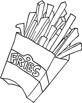 Fast Food Coloring Pages Fast Food Coloring Sheets Printable Fast