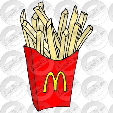 For Classroom   Therapy Use   Great Mcdonalds  French Fries Clipart