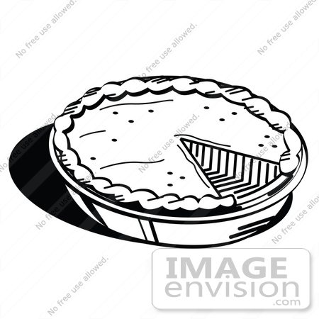 Free Holiday Clipart Of A Black And White Pumpkin Or Apple Pie Missing    