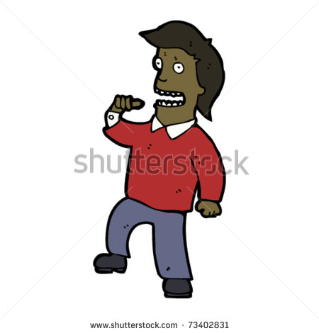 Man Pointing At Self Cartoon   Stock Vector