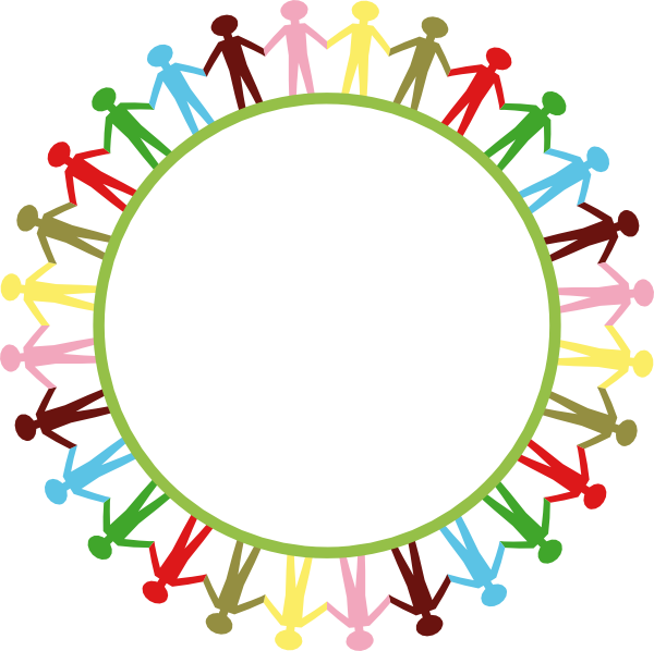People Around Circle Holding Hands Clip Art At Clker Com   Vector Clip
