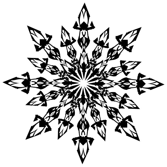 Snowflake Vector Clip Art Vp   Download At Vectorportal