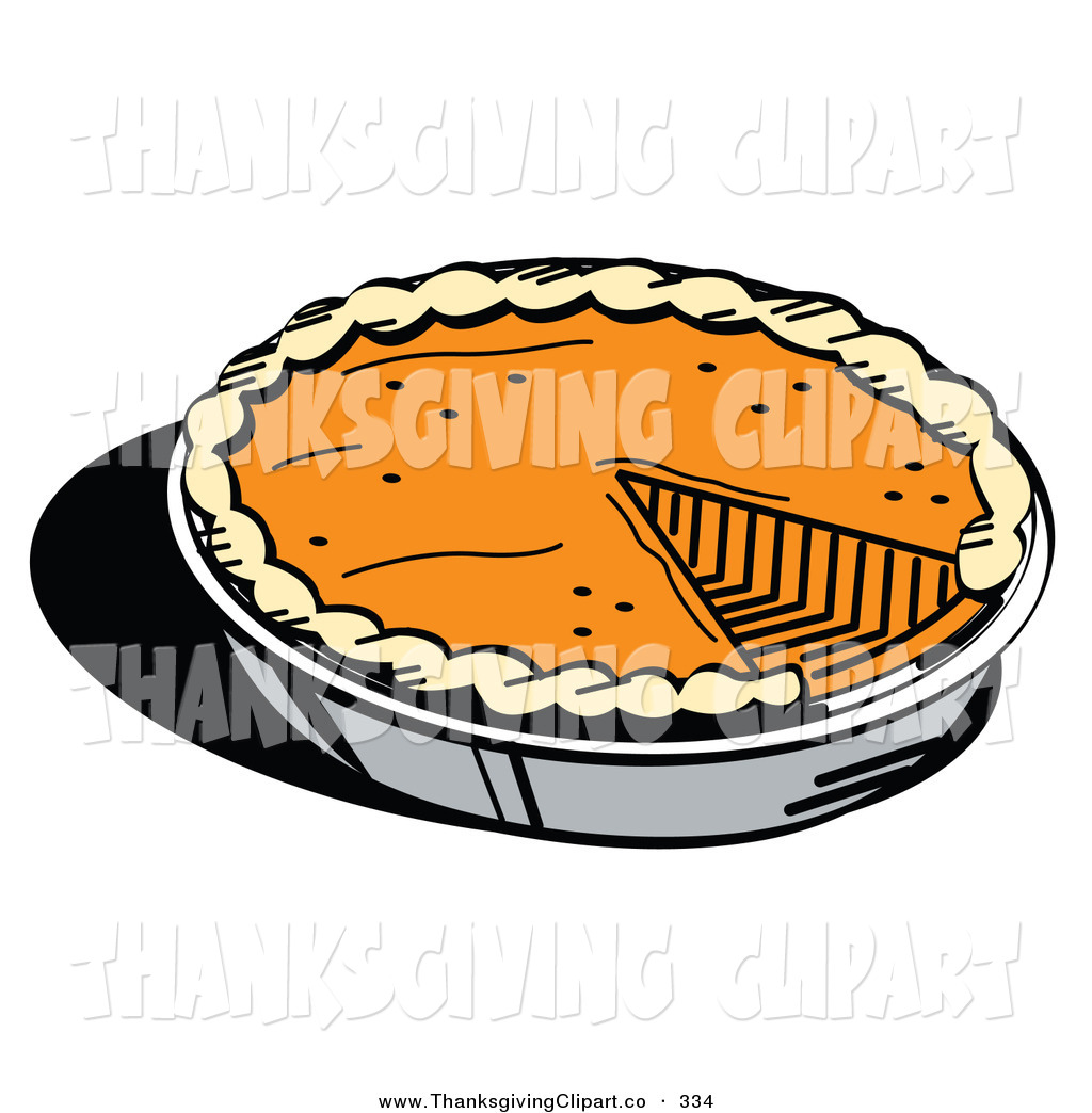 Vector Clip Art Of A Fresh Thanksgiving Pumpkin Pie In A Pan Missing