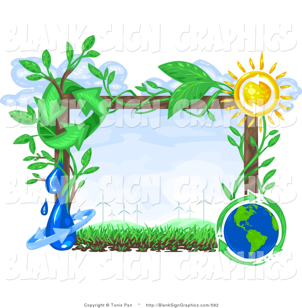 Vector Illustration Of A Renewable Green Energy Frame By Tonis Pan