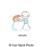 Whistle Illustrations And Clipart  3829 Whistle Royalty Free