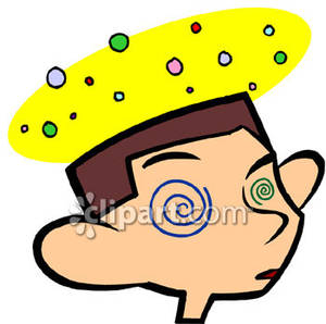Boy Coming Down With Illness   Royalty Free Clipart Picture