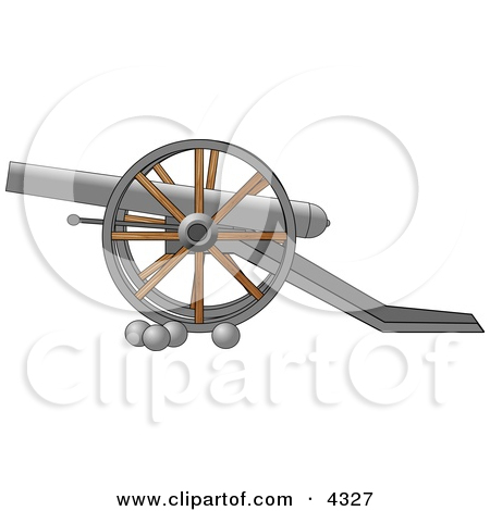 Civil War Cannon And Artillery Balls Clipart By Djart  4327