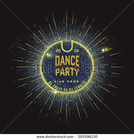 Dance Party Badges Logos And