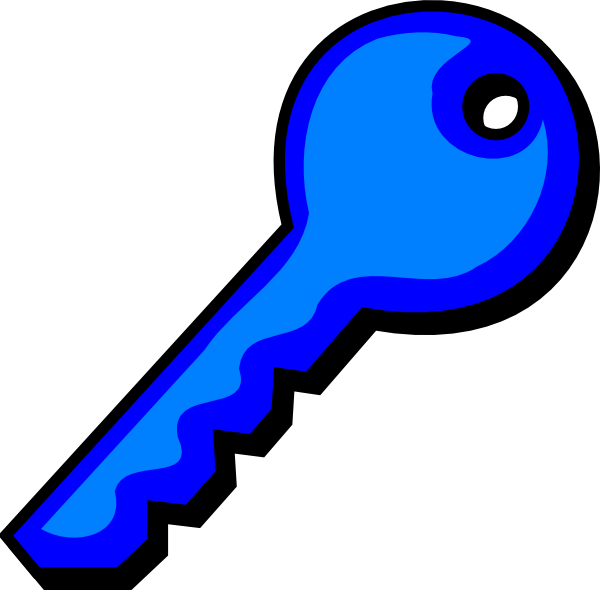 Dark Blue Key Clip Art At Clker Com   Vector Clip Art Online Royalty    