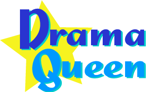 Drama Queen Lettering With A Brilliant Star Graphic Background