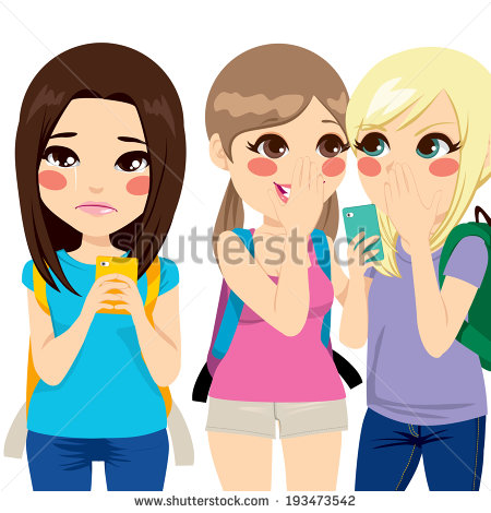 Girl Bully Clipart Teenager Girl Crying While
