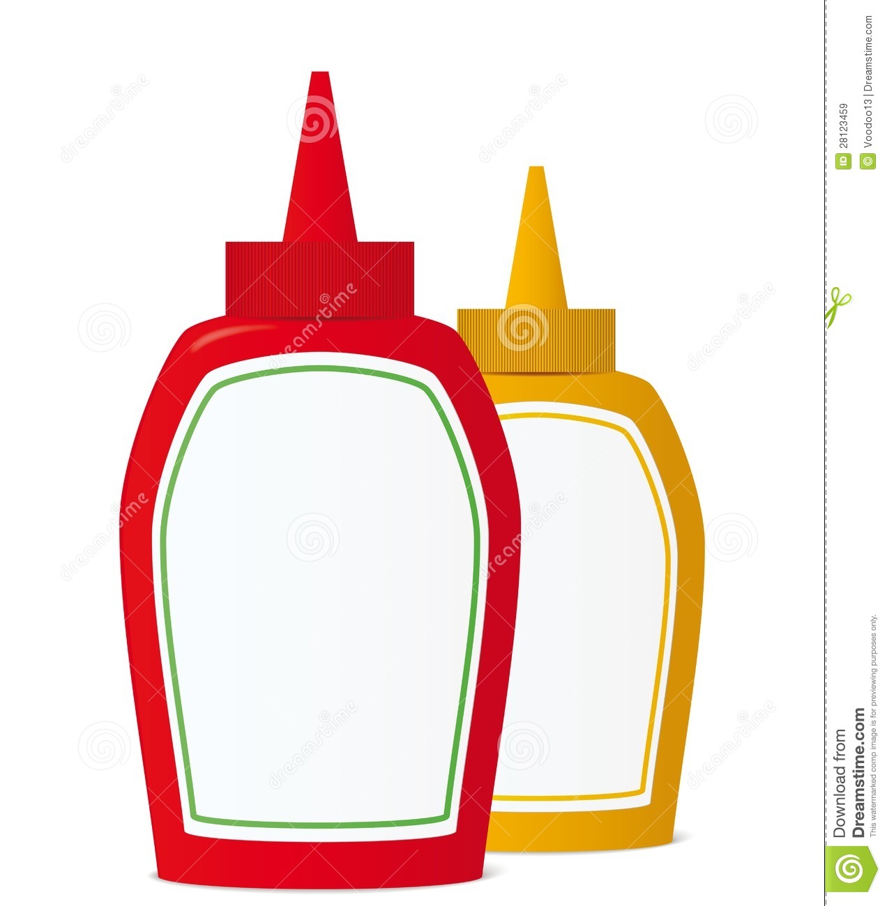 Ketchup And Mustard Bottles Ketchup And Mustard Bottles