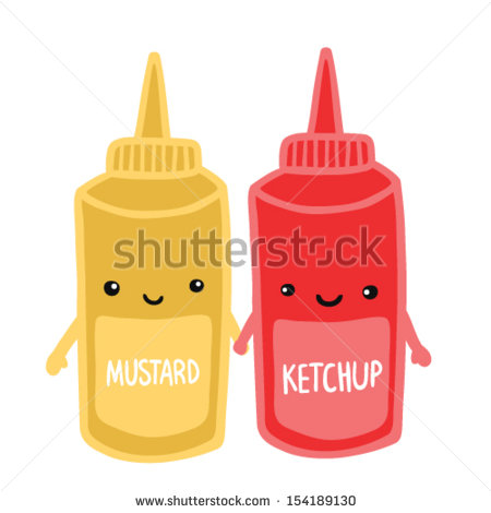 Ketchup Mustard Clipart Cute Mustard And Ketchup
