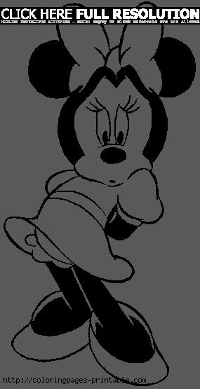 Minnie Mouse Black And White Minnie Mouse Christmas Coloring Pages 68