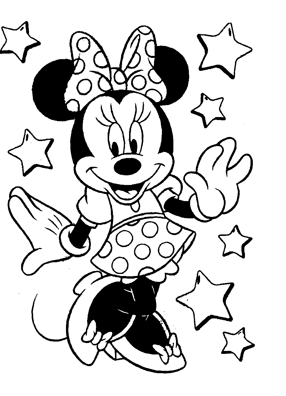 Minnie Mouse Clip Art Black And White   Clipart Panda   Free Clipart