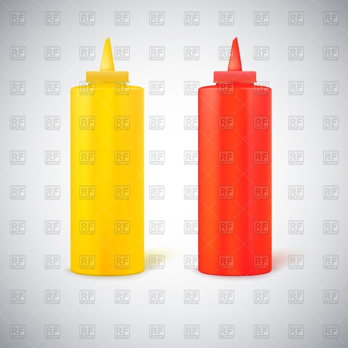 Of Mustard And Ketchup Download Royalty Free Vector Clipart  Eps