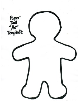 Paper Doll Cut Out Template