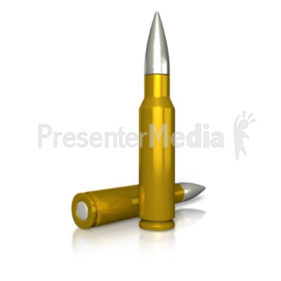Two Rifle Bullets   Presentation Clipart   Great Clipart For