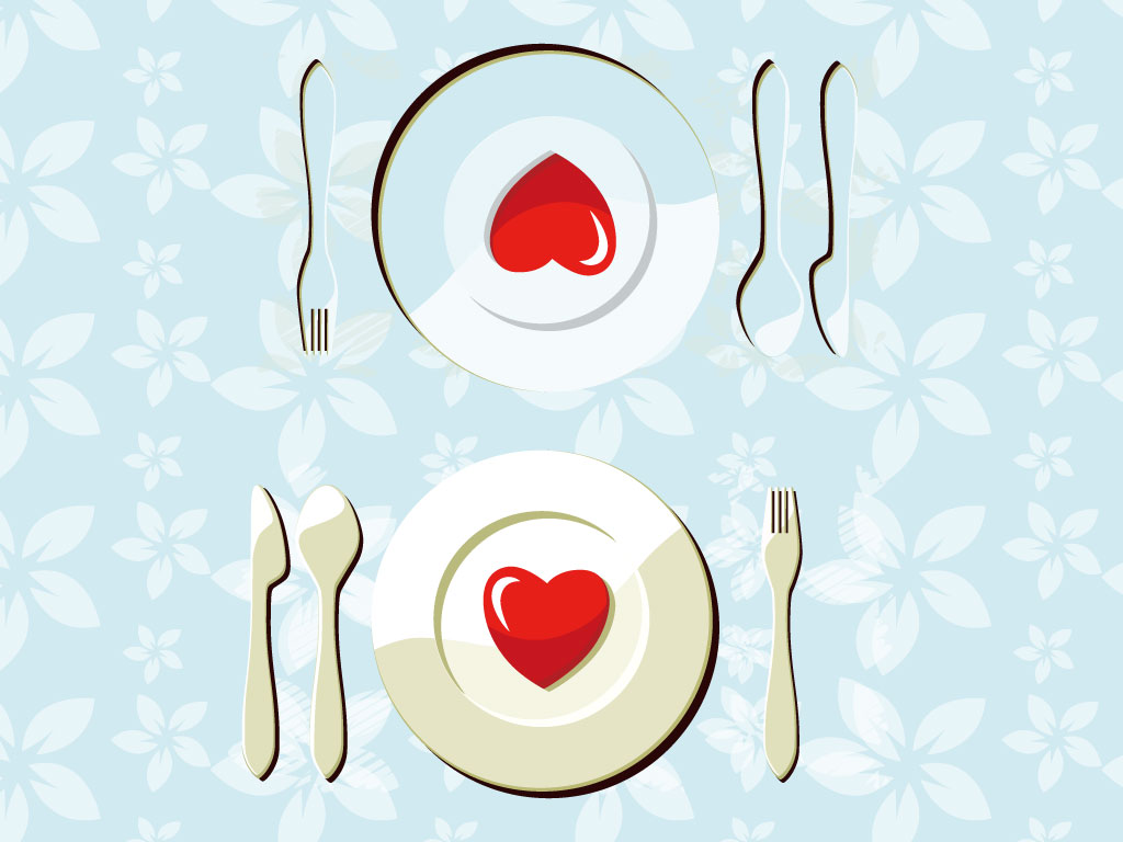 Valentine Dinner Clip Art