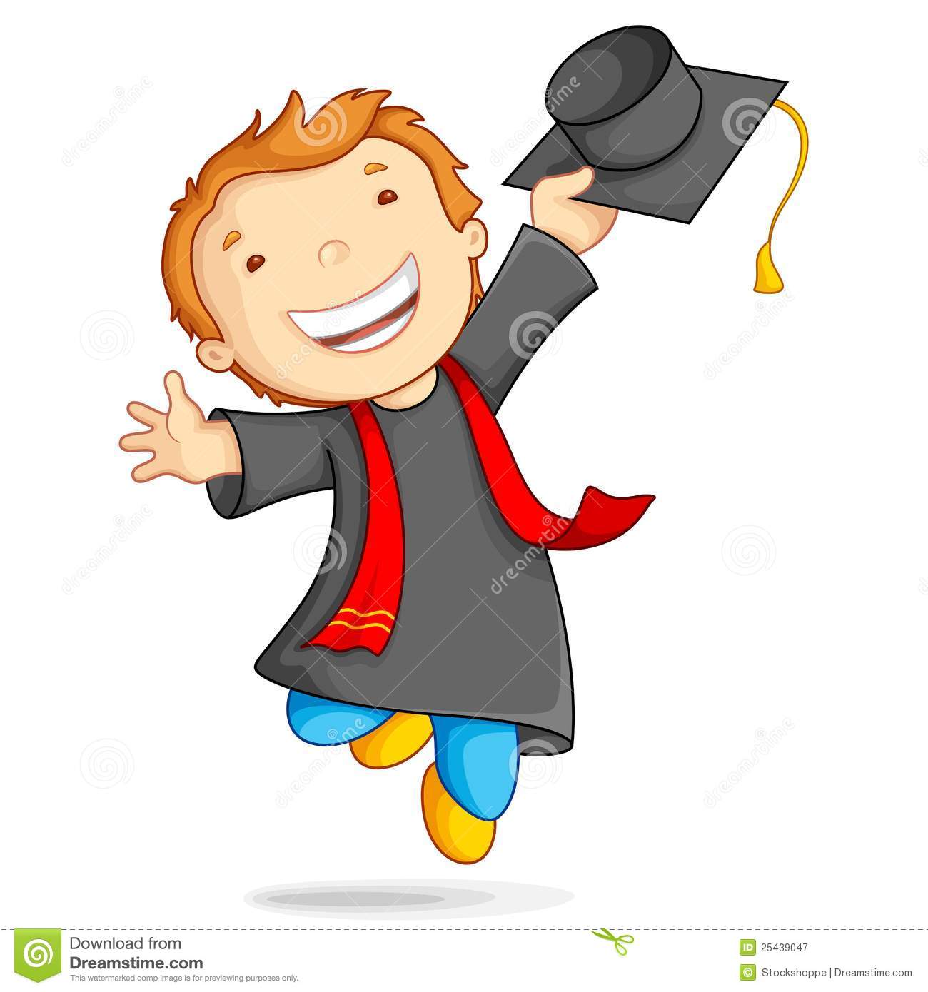 Boy In Graduation Gown Royalty Free Stock Photography   Image