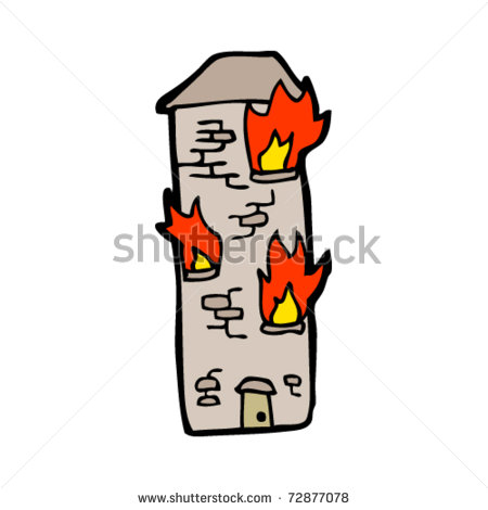 Building On Fire Cartoon Burning Building Cartoon
