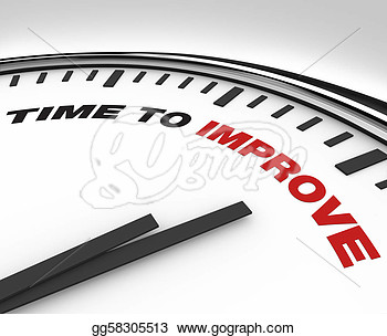 Clipart   Time To Improve   Clock Of Deadline For Plan For Improvement