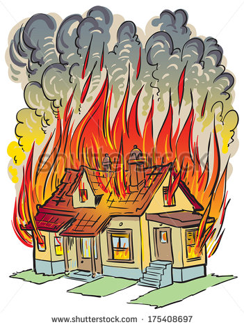 Displaying  17  Gallery Images For House On Fire Clip Art