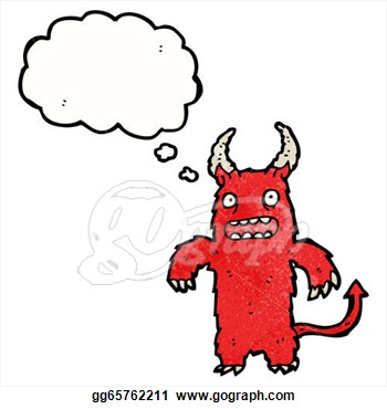 Drawing   Hairy Monster Cartoon  Clipart Drawing Gg65762211