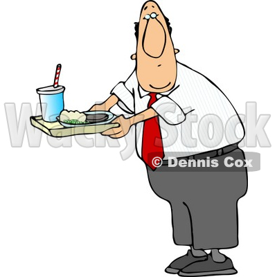 Food On A School Lunch Tray In A Cafeteria Clipart   Dennis Cox  4684
