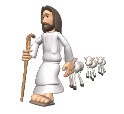 Jesus And Lambs Animation Gif  123032 Bytes