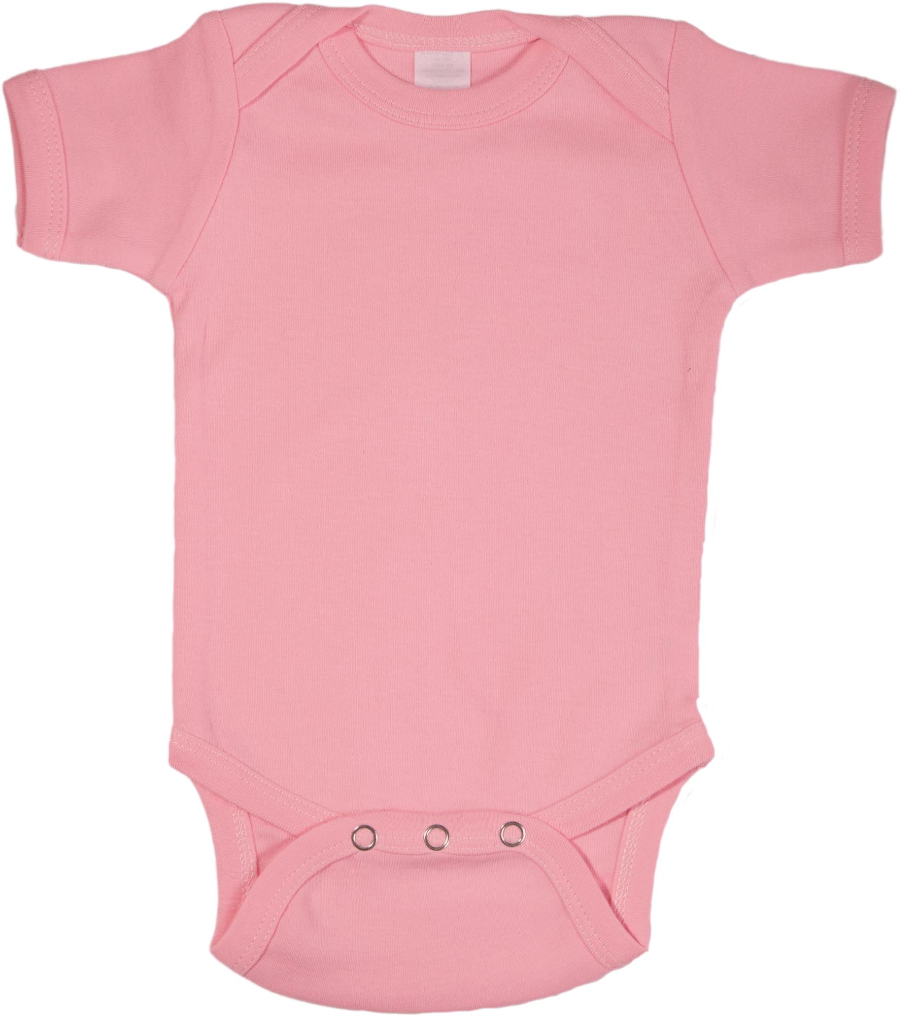 Light Pink Bodysuit   Short Sleeve   Baby N Toddler