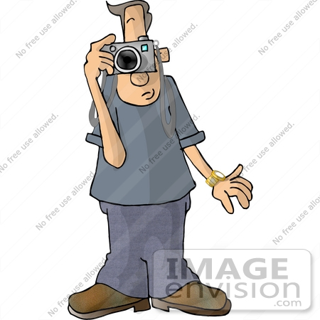 Man Taking Pictures Clipart    14978 By Djart   Royalty Free Stock