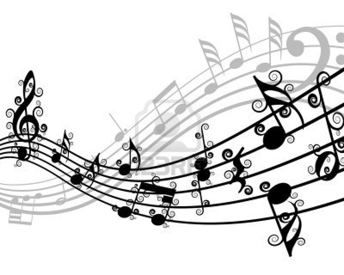 Musical Notes Background 5716760 Vector Musical Notes Staff Background