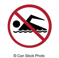 No Swimming Illustrations And Clipart