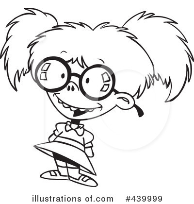 Royalty Free  Rf  Nerd Clipart Illustration By Ron Leishman   Stock