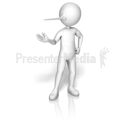 Stick Figure Long Nose   Presentation Clipart   Great Clipart For