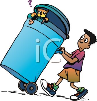 Taking Out The Trash Clipart