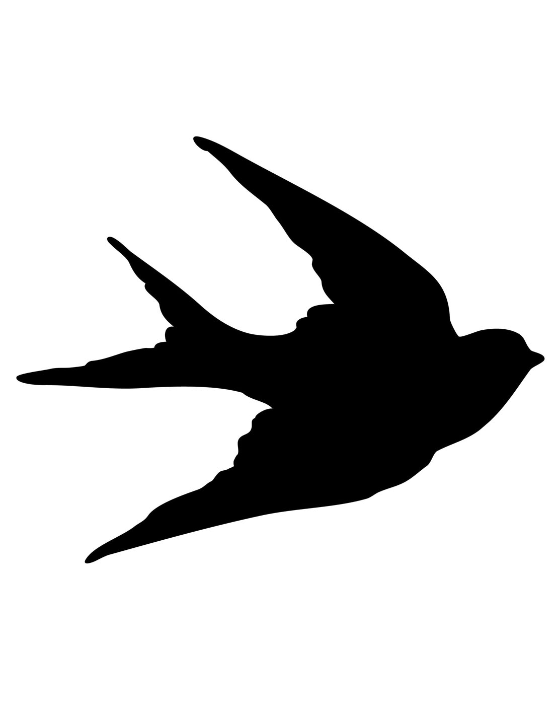 Transfer Printables   Bird Silhouettes   Swallows   The Graphics Fairy