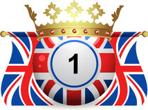 Union Jack Bingo Ball With Crown And Flags Royalty Free Stock    