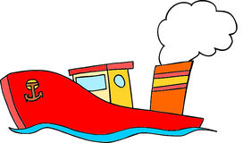 Cartoon Boat Royalty Free Stock Images