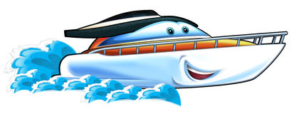 Cartoon Speed Boat Stock Vectors Illustrations   Clipart