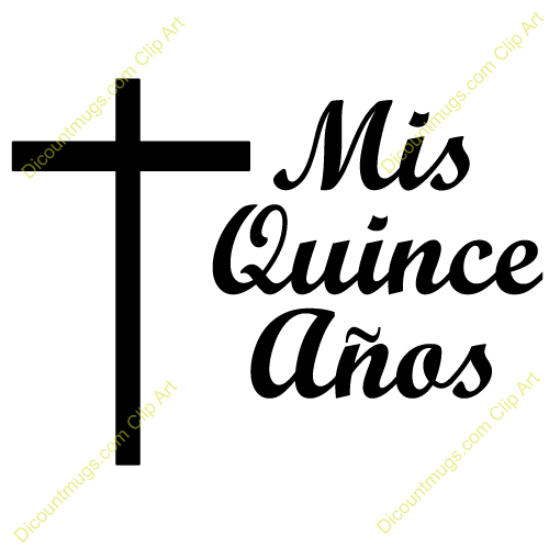 Clipart 10734 Mis Quince And Cross   Mis Quince And Cross Mugs T    