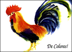 De Colores Rooster Clipart Decolores Rainbow Store